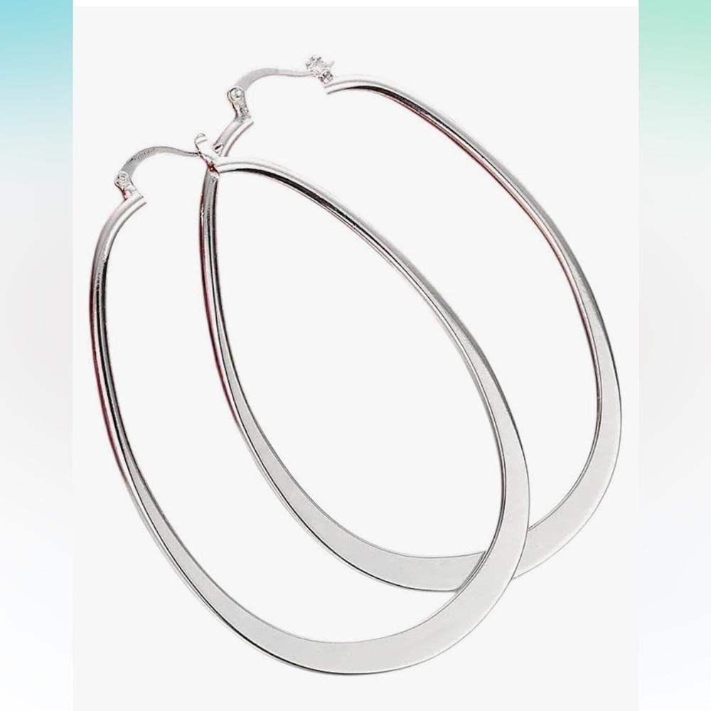 Silver 925 Sterling Hoop Earrings